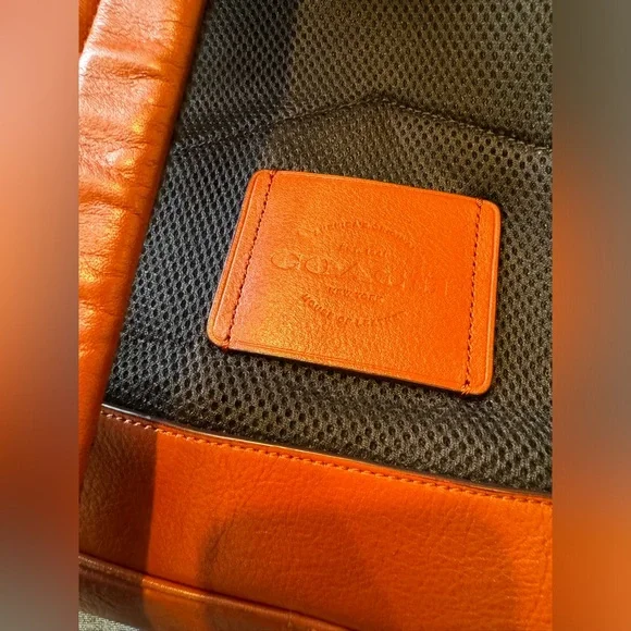 Coach Hudson Leather Backpack - Picture 15 of 16